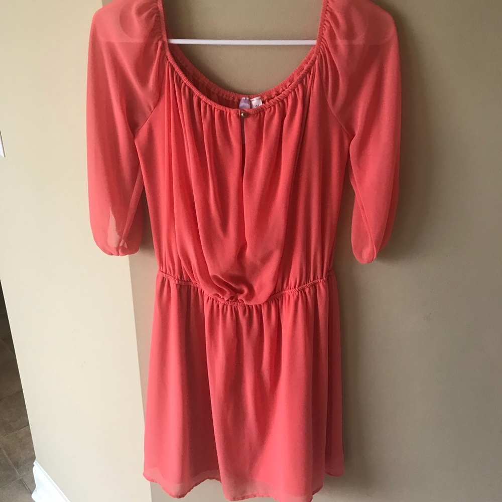 Coral boutique dress